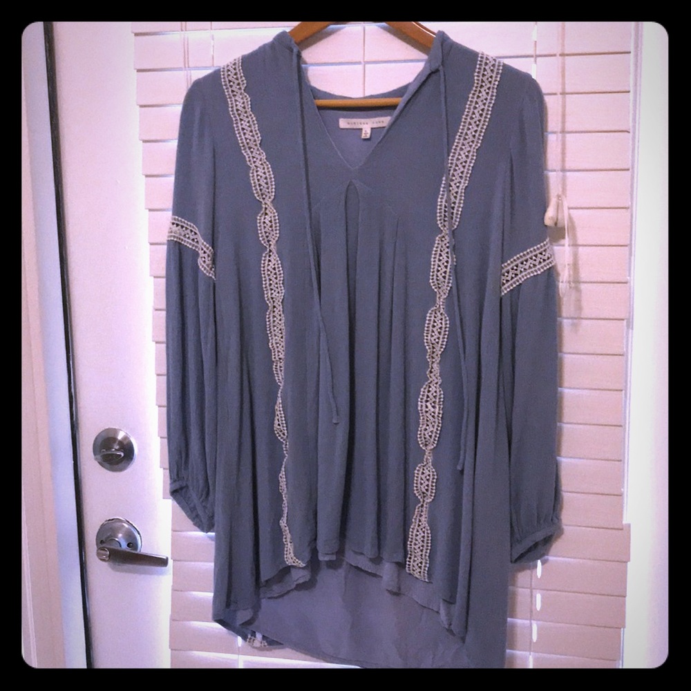 Lace embroidered tunic